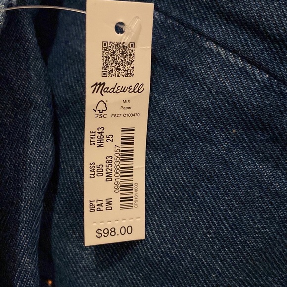 Brand New Madewell Baggy Straight Jeans - Picture 8 of 8
